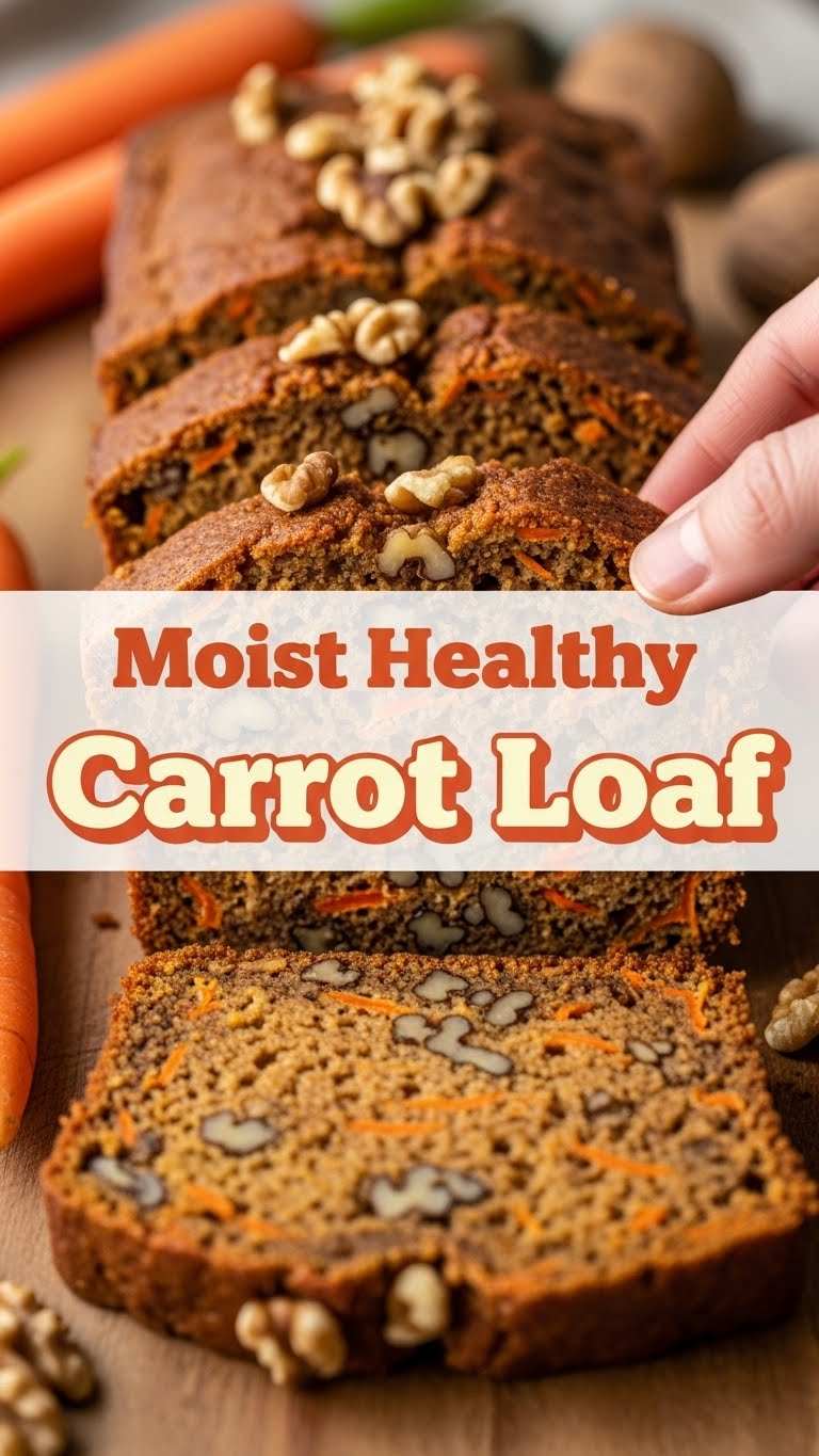 Moist Healthy Carrot Loaf