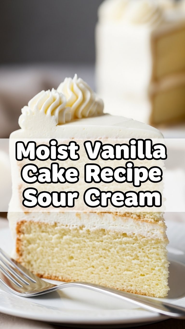 Moist Vanilla Cake Recipe Sour Cream