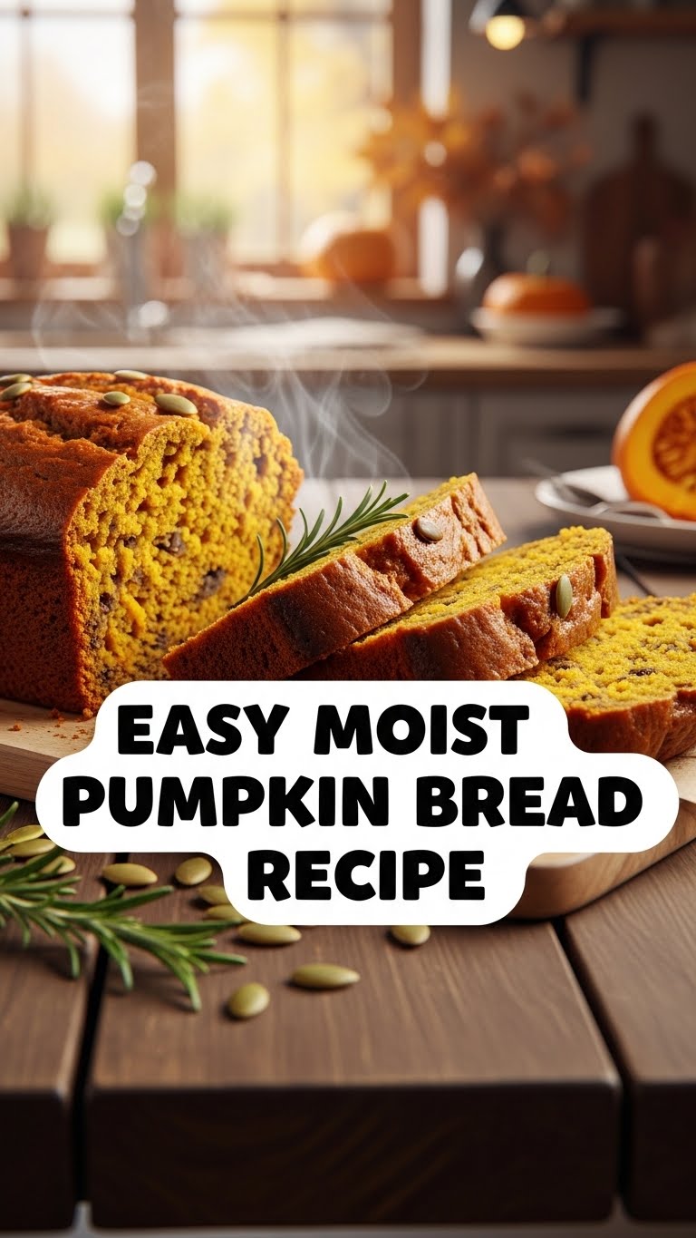 Easy Moist Pumpkin Bread Recipe