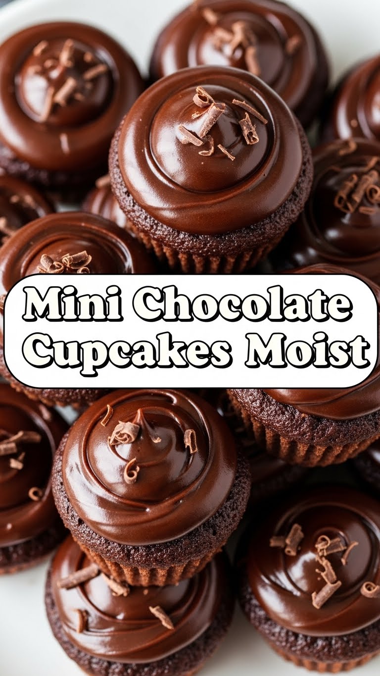 Mini Chocolate Cupcakes Moist