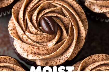 Moist Chocolate Mocha Cupcakes