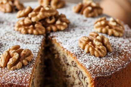 Moist Walnut Cake