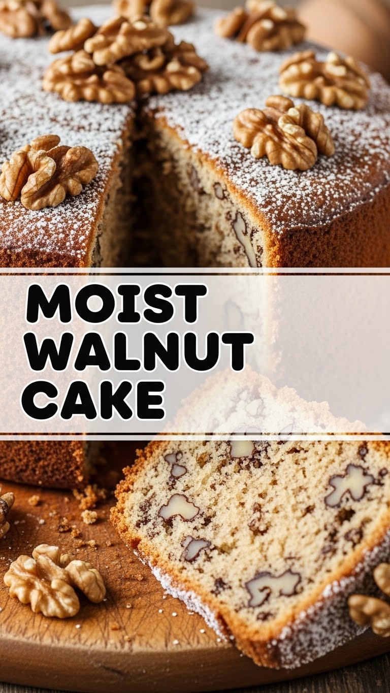 Moist Walnut Cake