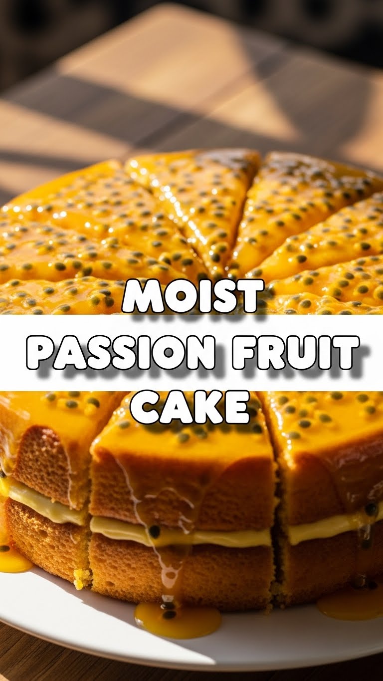Moist Passion Fruit Cake