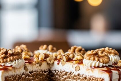 Moist Coffee And Walnut Cake