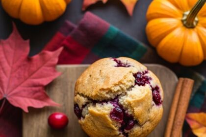 Moist Cranberry Muffins For Fall