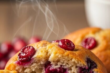 Moist Cranberry Muffins