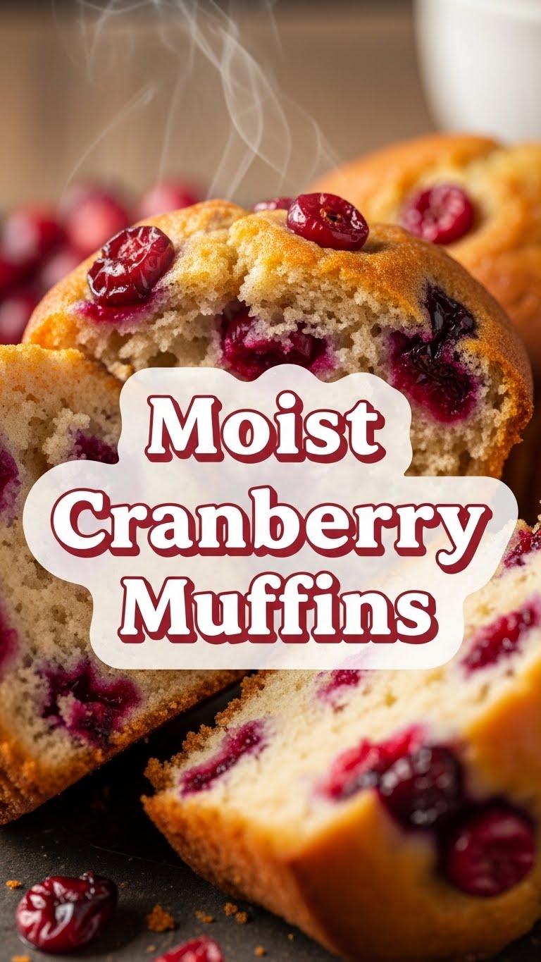 Moist Cranberry Muffins