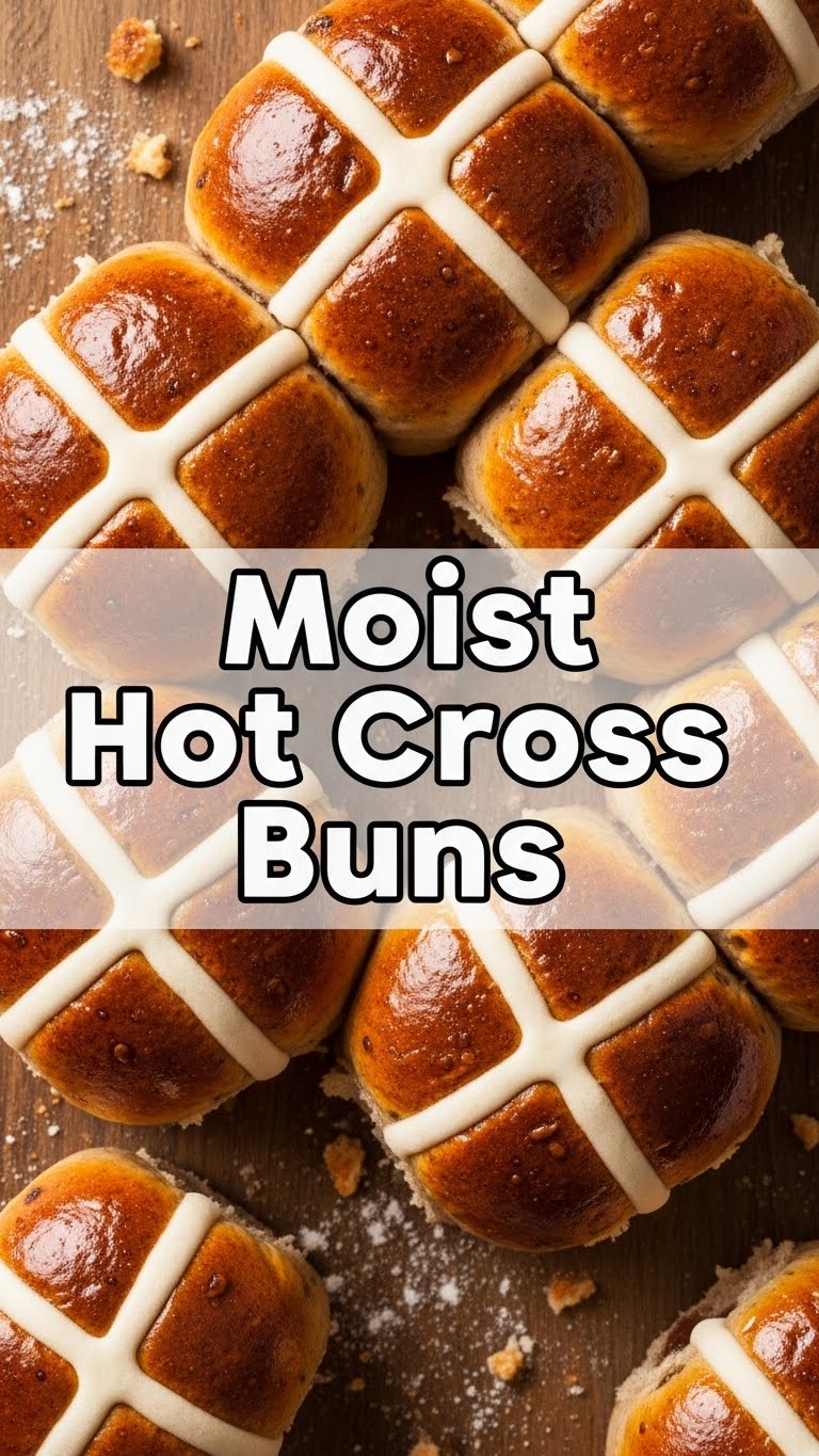 Moist Hot Cross Buns