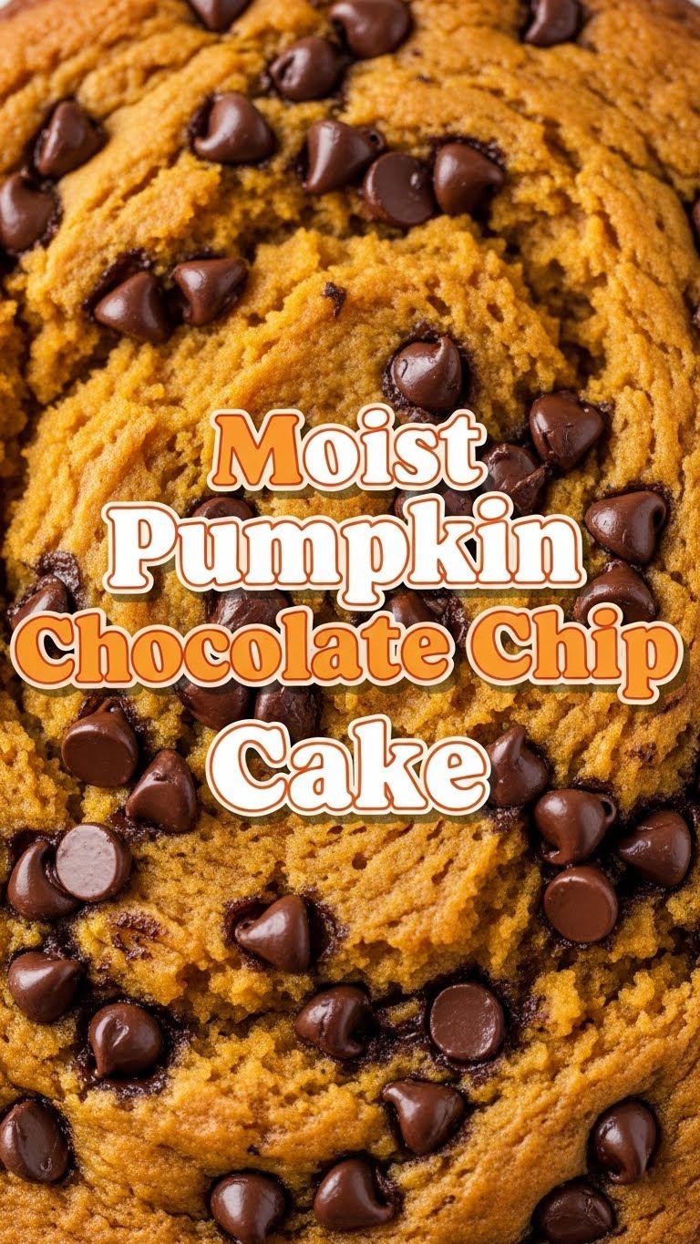 Moist Pumpkin Chocolate Chip Cake
