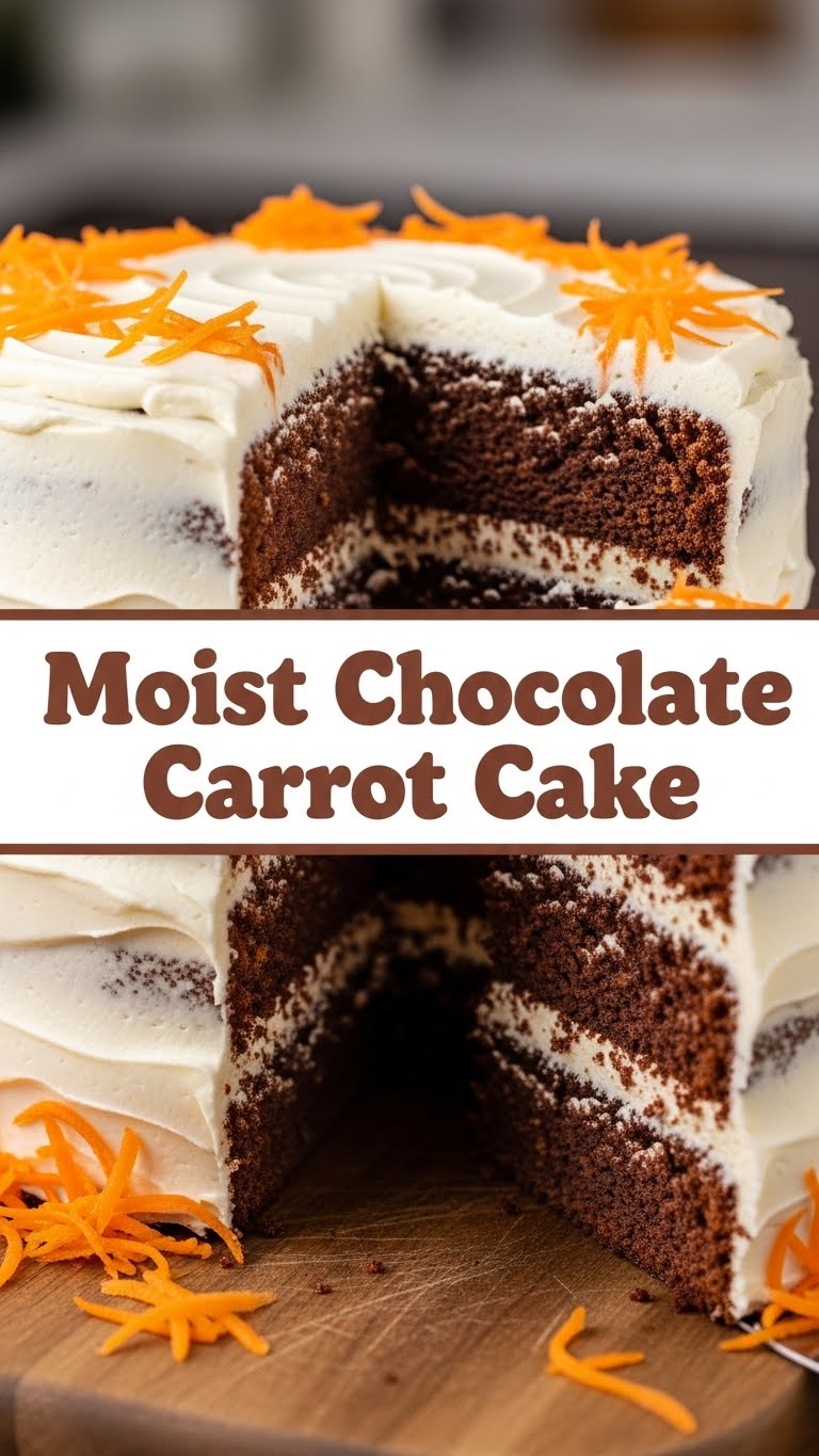 Moist Chocolate Carrot Cake