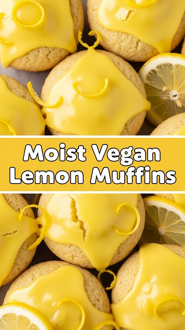 Moist Vegan Lemon Muffins
