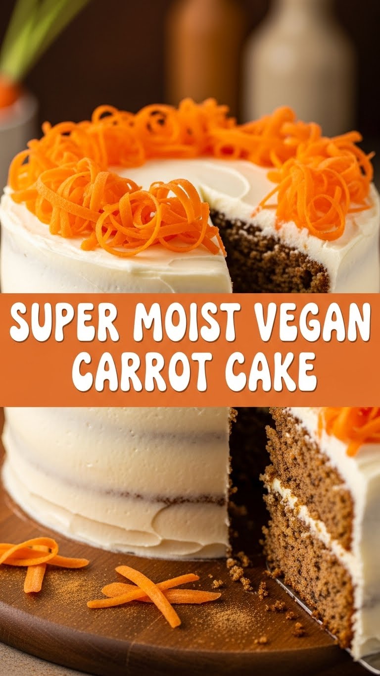 Super Moist Vegan Carrot Cake