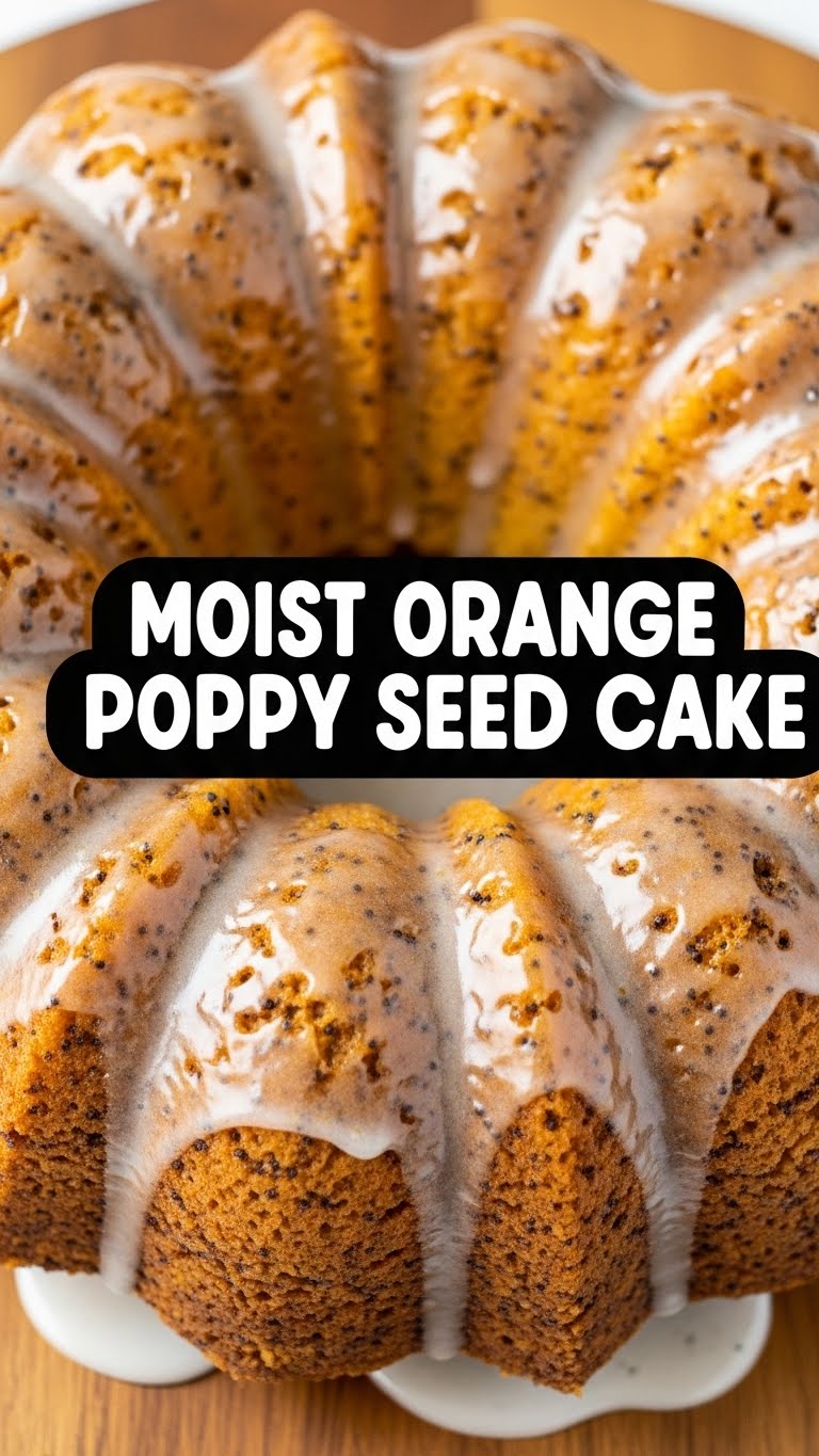 Moist Orange Poppy Seed Cake