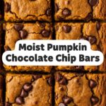 Moist Pumpkin Chocolate Chip Bars