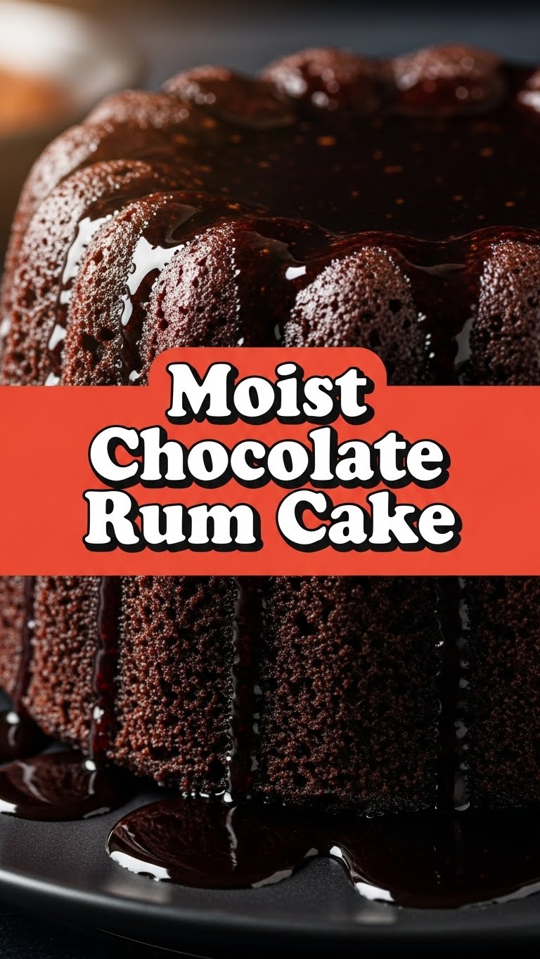 Moist Chocolate Rum Cake