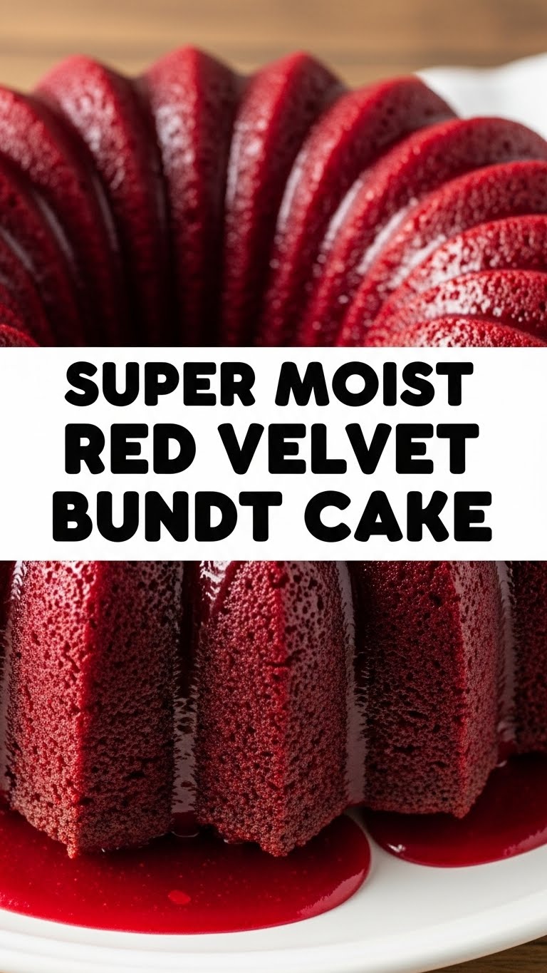 Super Moist Red Velvet Bundt Cake