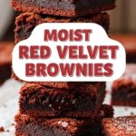 Moist Red Velvet Brownies