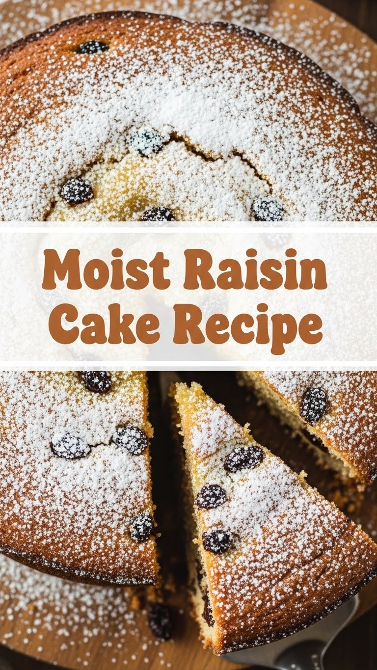 Moist Raisin Cake Recipe