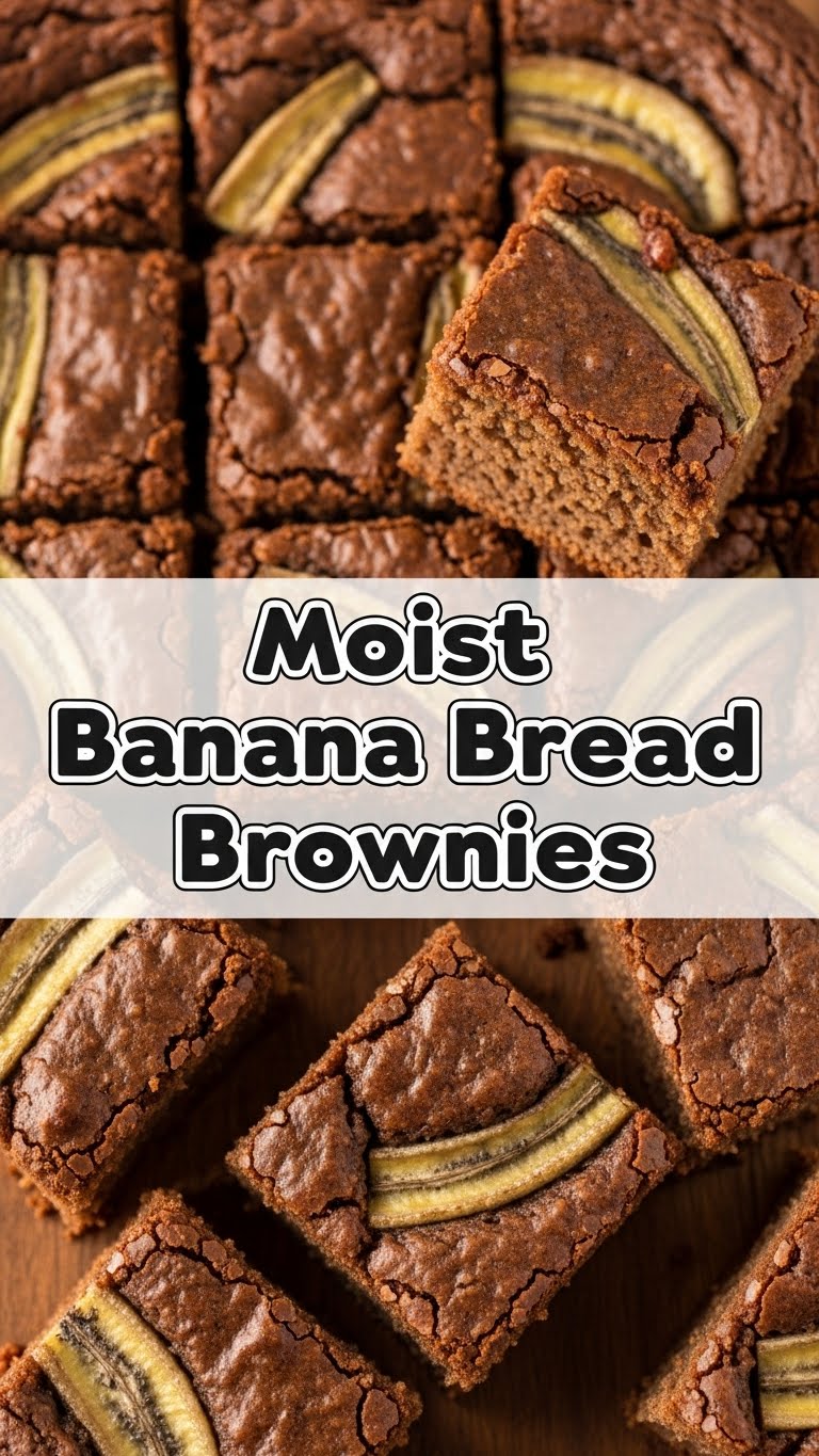 Moist Banana Bread Brownies