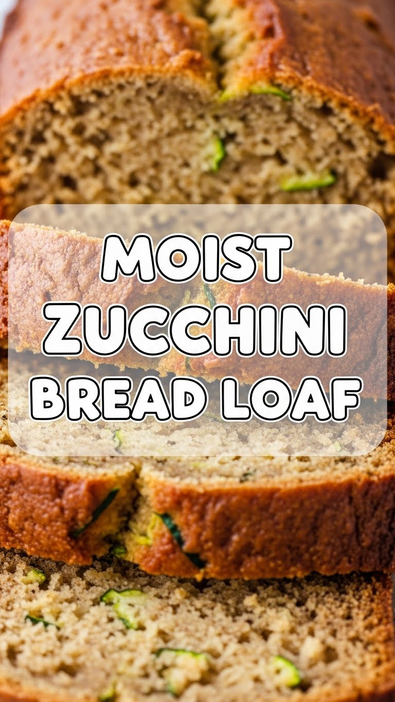 Moist Zucchini Bread Loaf
