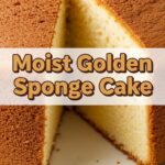 Moist Golden Sponge Cake