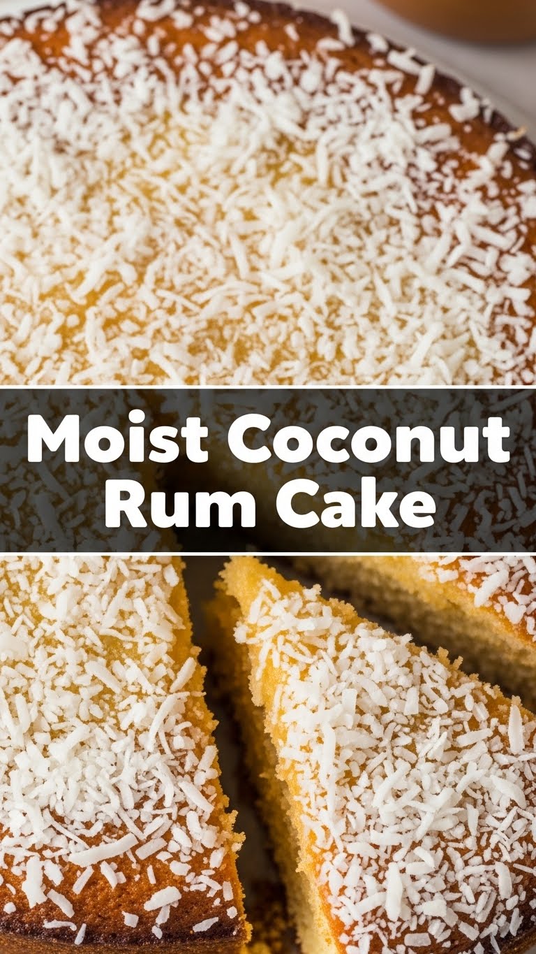 Moist Coconut Rum Cake