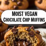 Moist Vegan Chocolate Chip Muffins