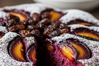Moist Plum Cake Recipe
