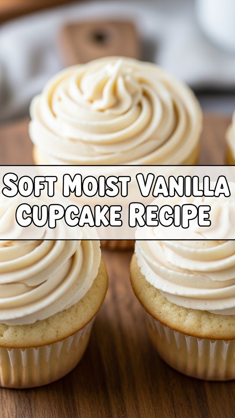 Soft Moist Vanilla Cupcake Recipe