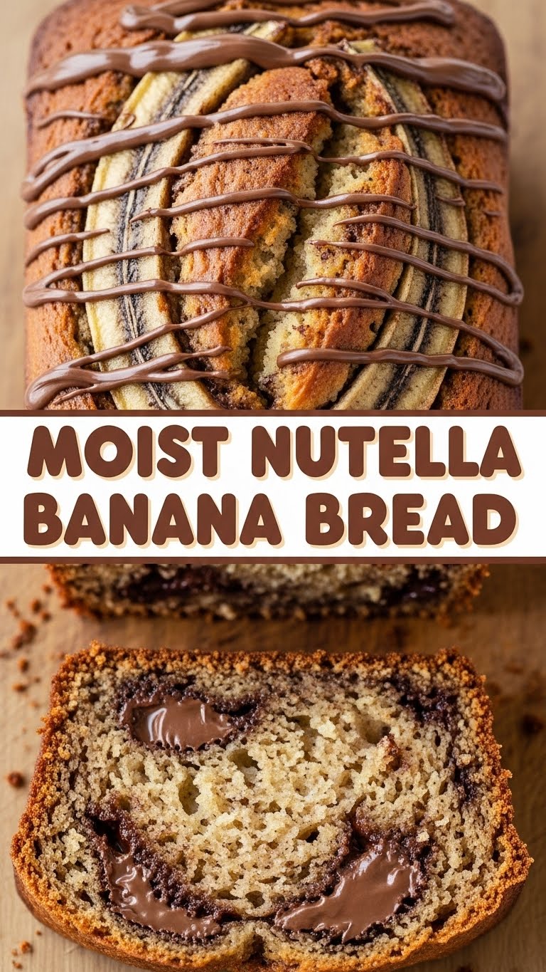 Moist Nutella Banana Bread
