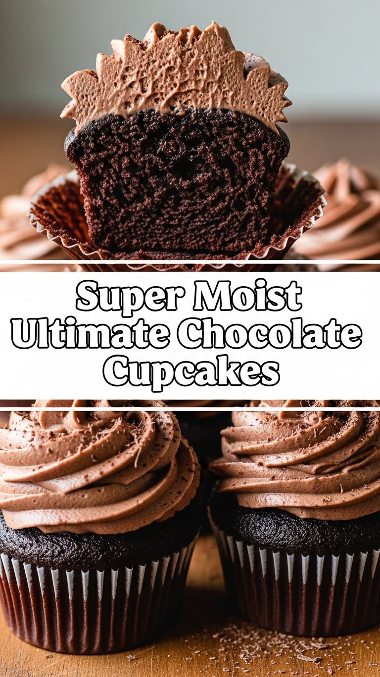 Super Moist Ultimate Chocolate Cupcakes
