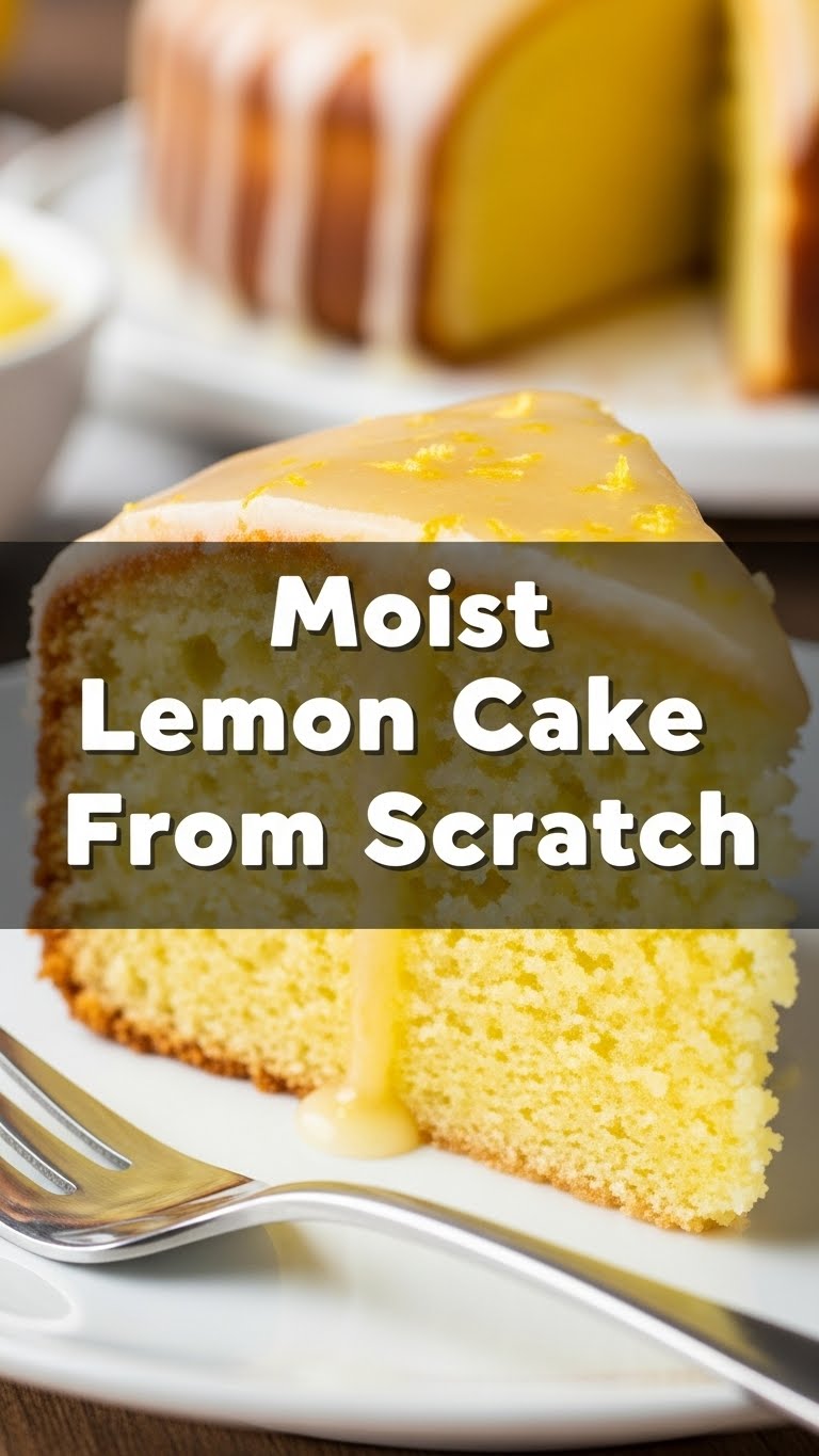 Moist Lemon Cake From Scratch