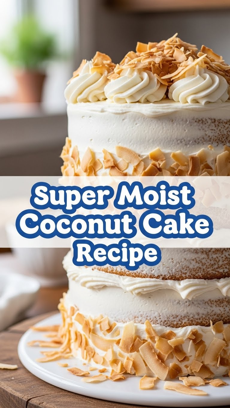 Super Moist Coconut Cake Recipe