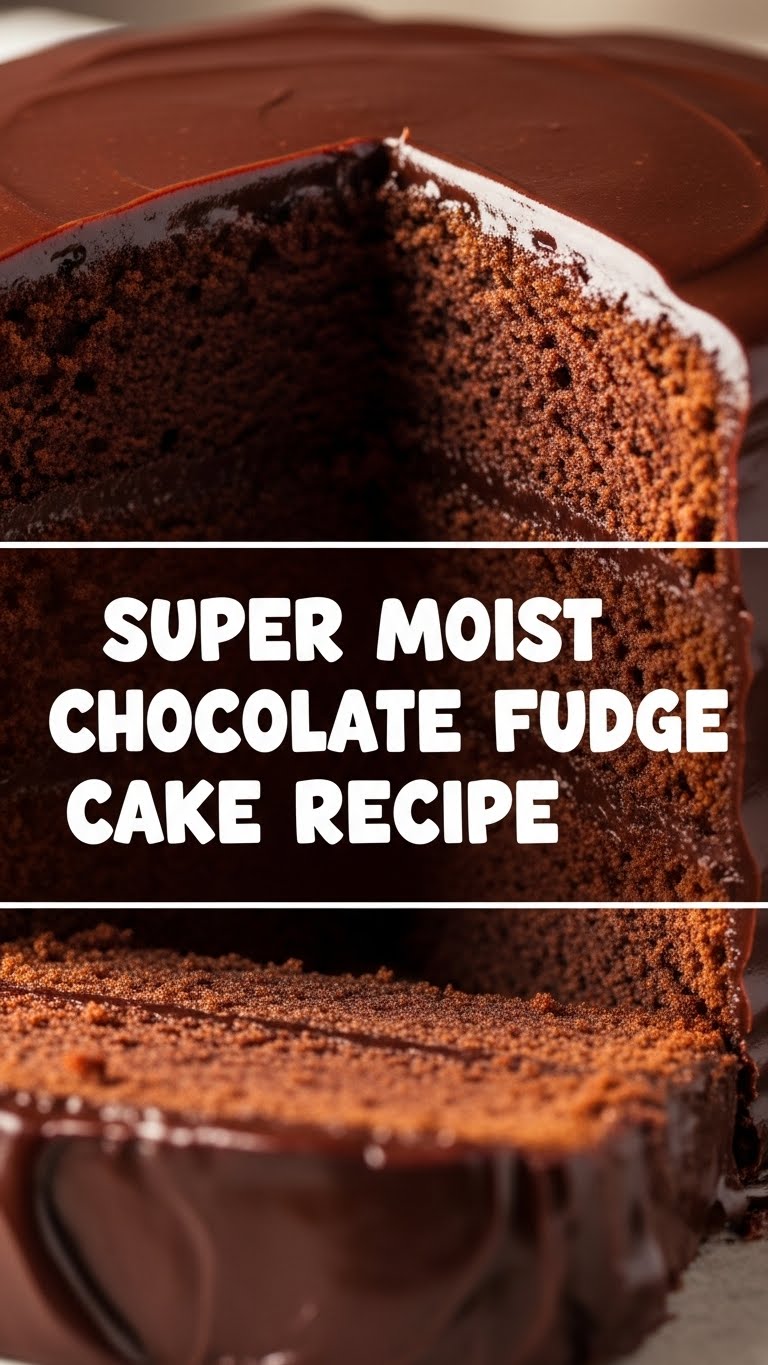 Super Moist Chocolate Fudge Cake Recipe