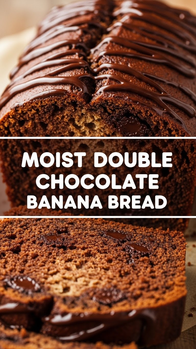 Moist Double Chocolate Banana Bread