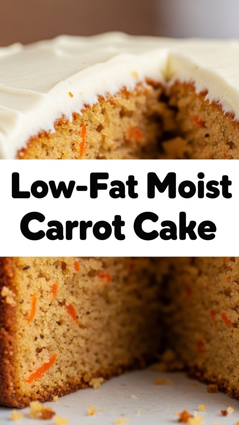 Low-Fat Moist Carrot Cake