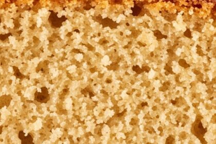 Close-Up Of Moist Cake Slice