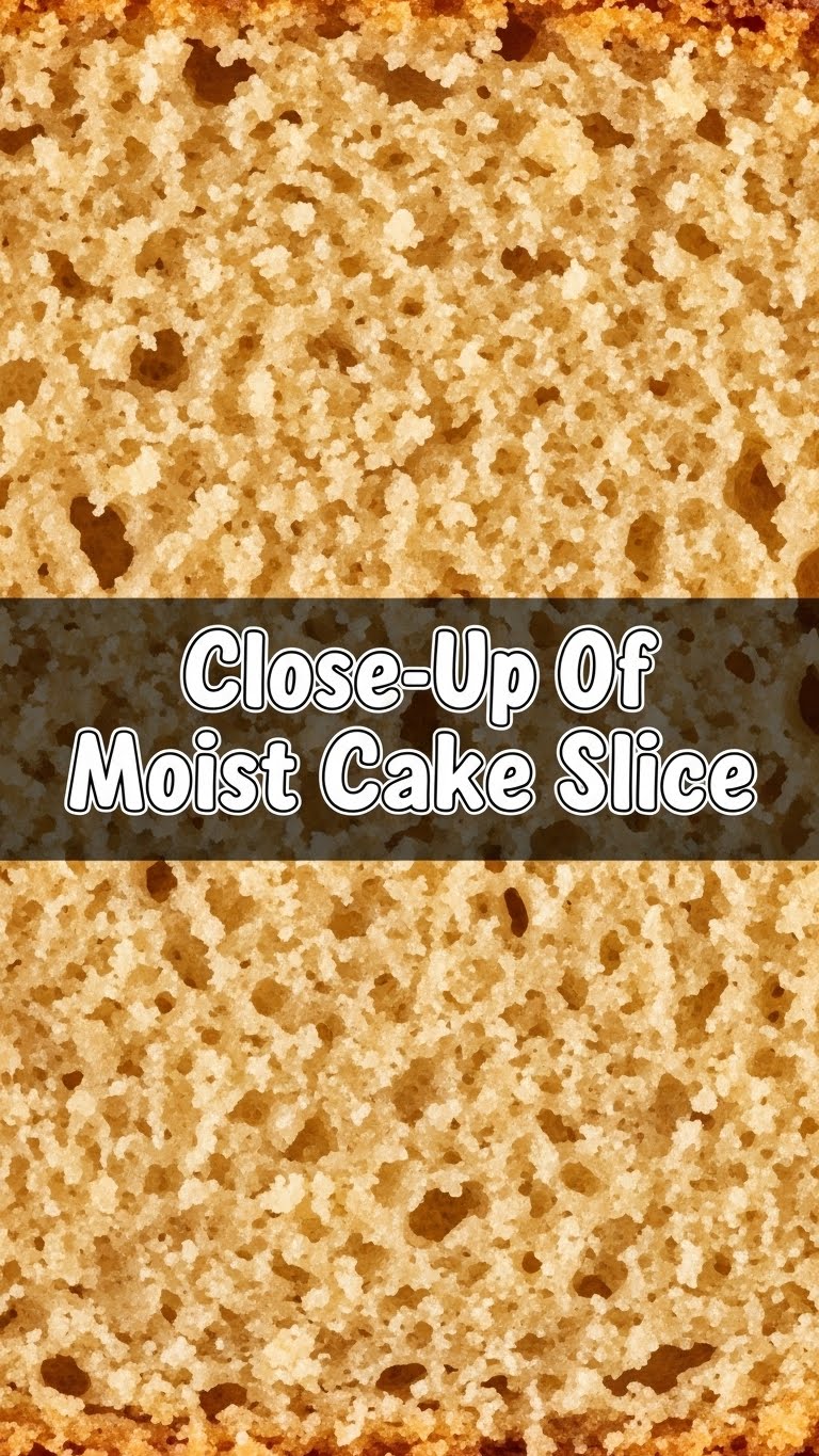 Close-Up Of Moist Cake Slice
