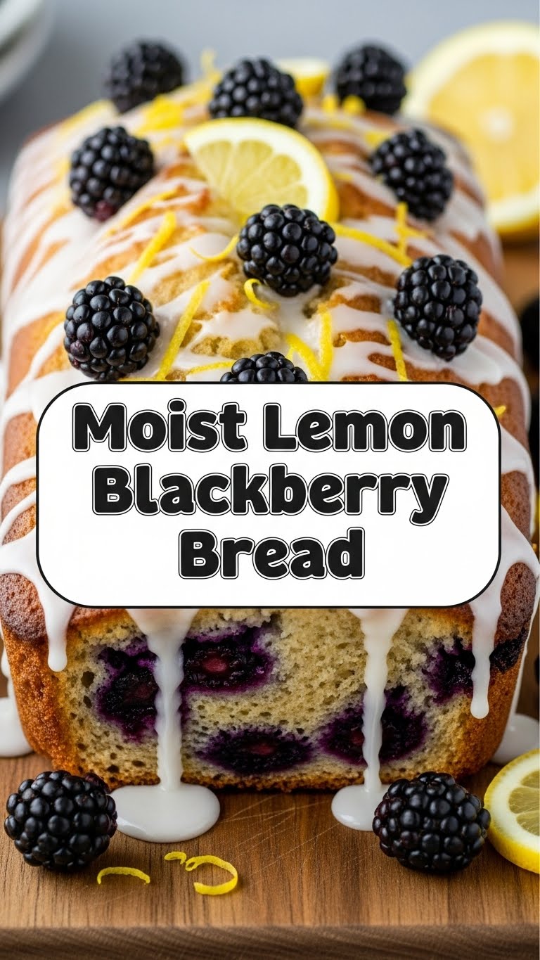 Moist Lemon Blackberry Bread