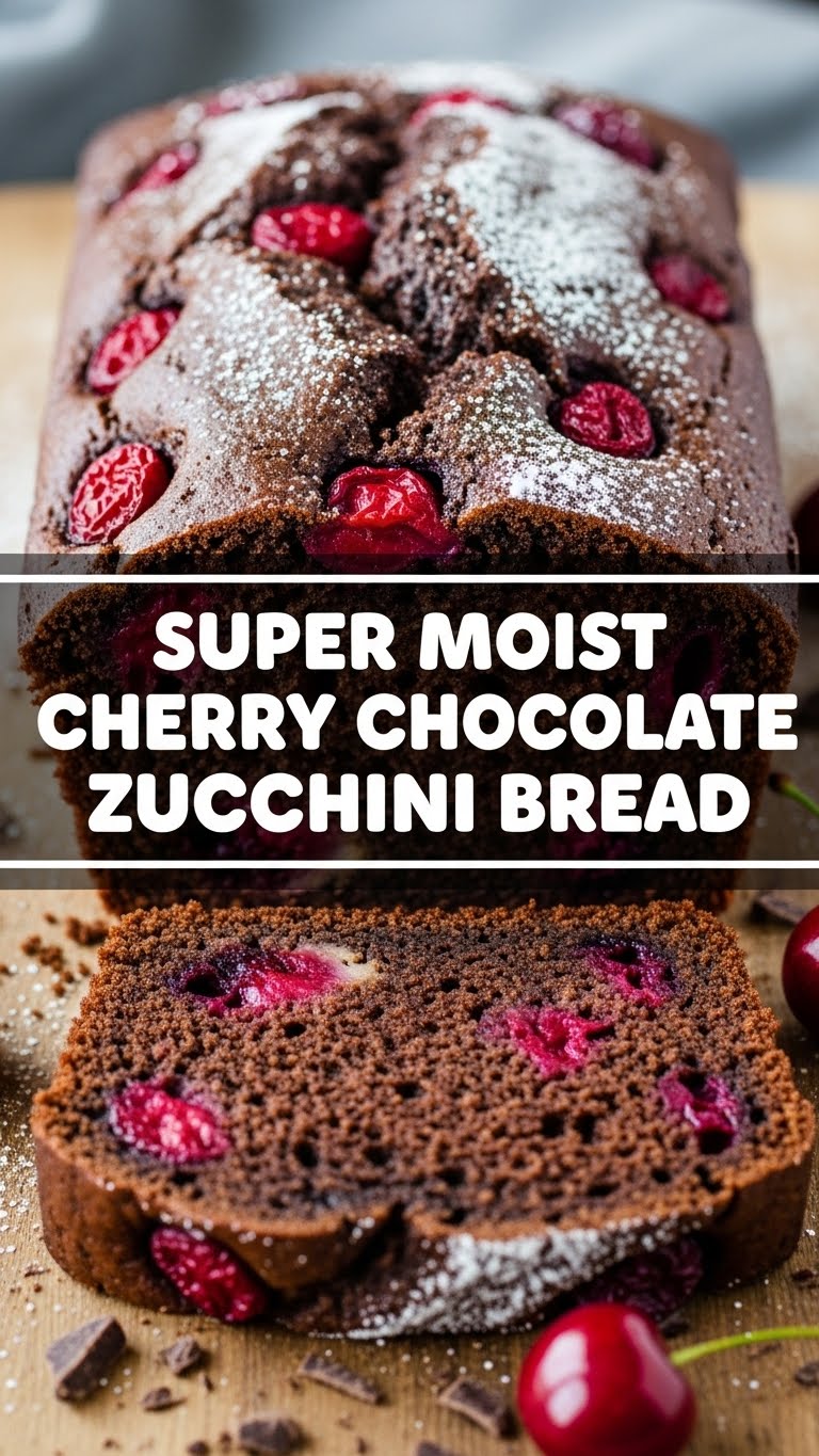 Super Moist Cherry Chocolate Zucchini Bread