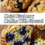 Moist Blueberry Muffins With Streusel