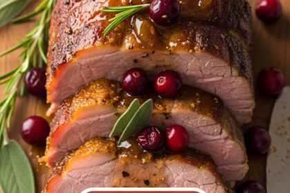 Moist Cranberry Pork Roast