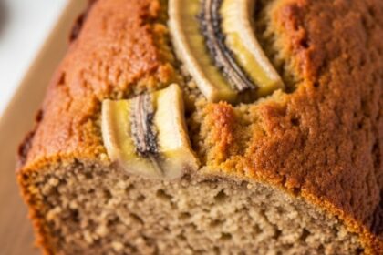 Moist Banana Bread Without Eggs