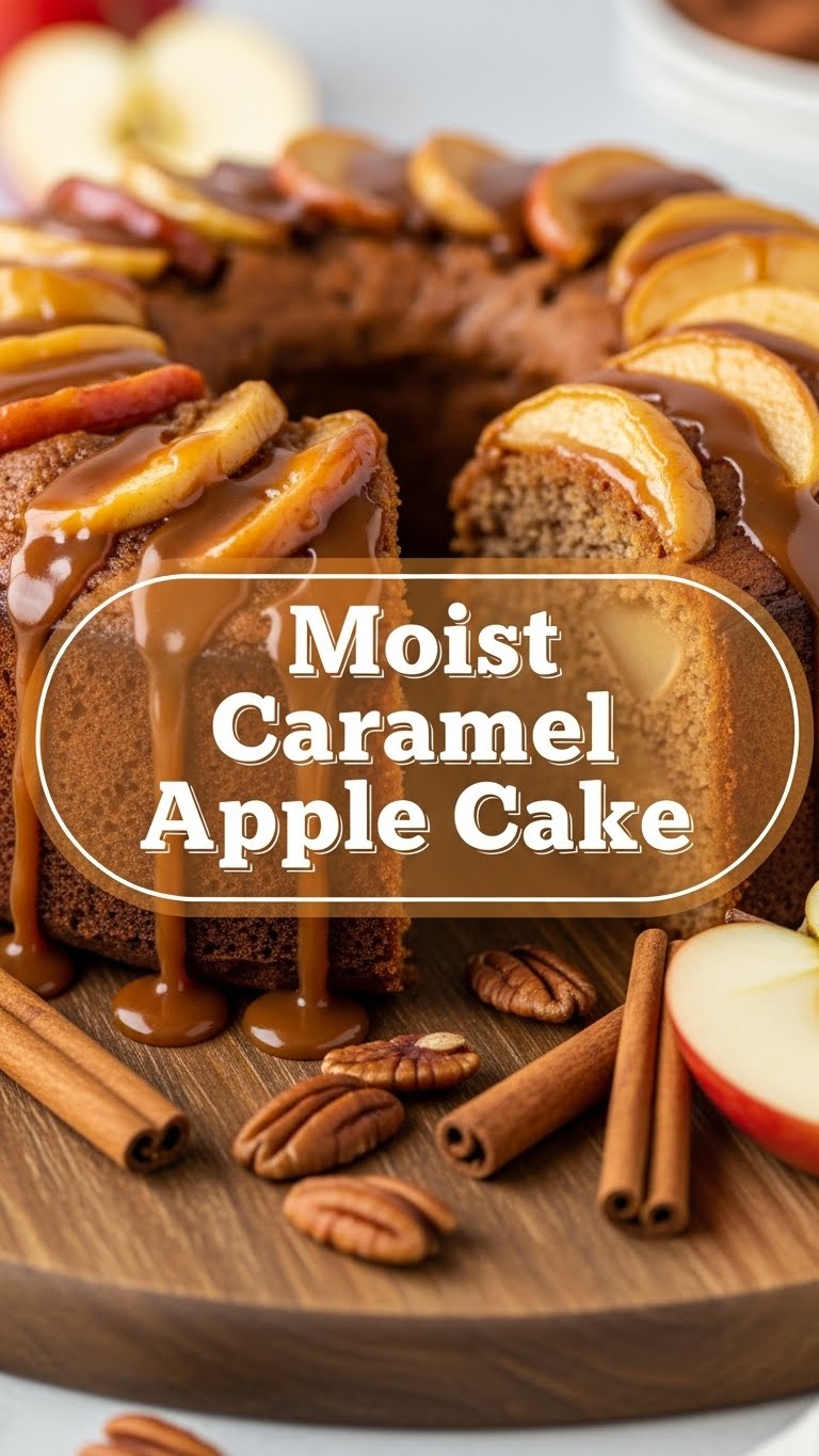 Moist Caramel Apple Cake