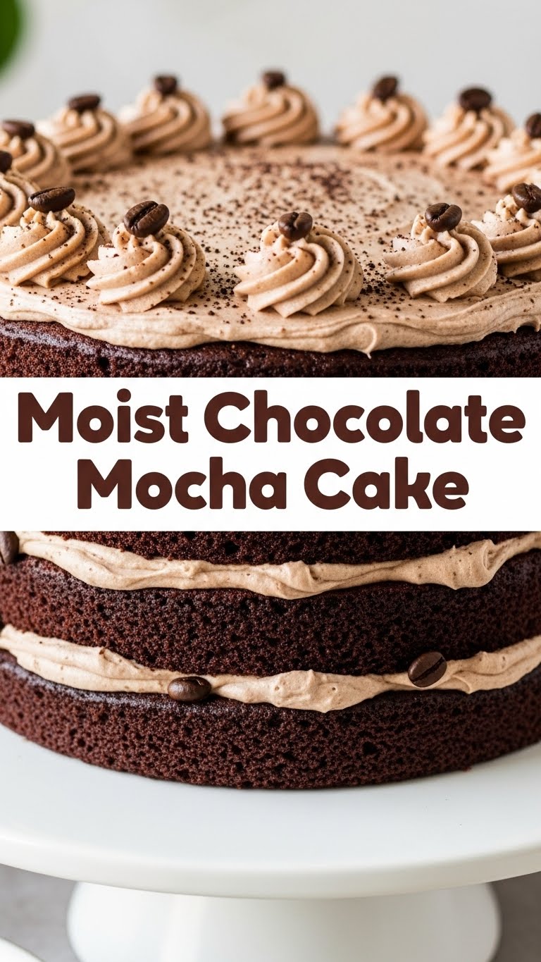 Moist Chocolate Mocha Cake