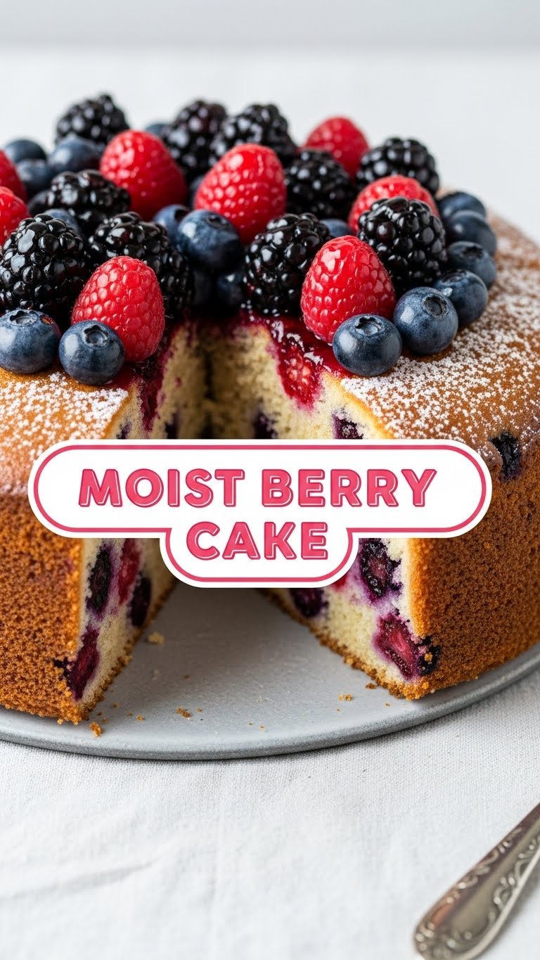 Moist Berry Cake