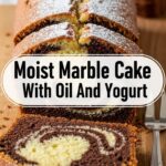 Moist Marble Cake With Oil And Yogurt