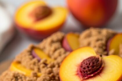 Moist Peach Coffee Cake