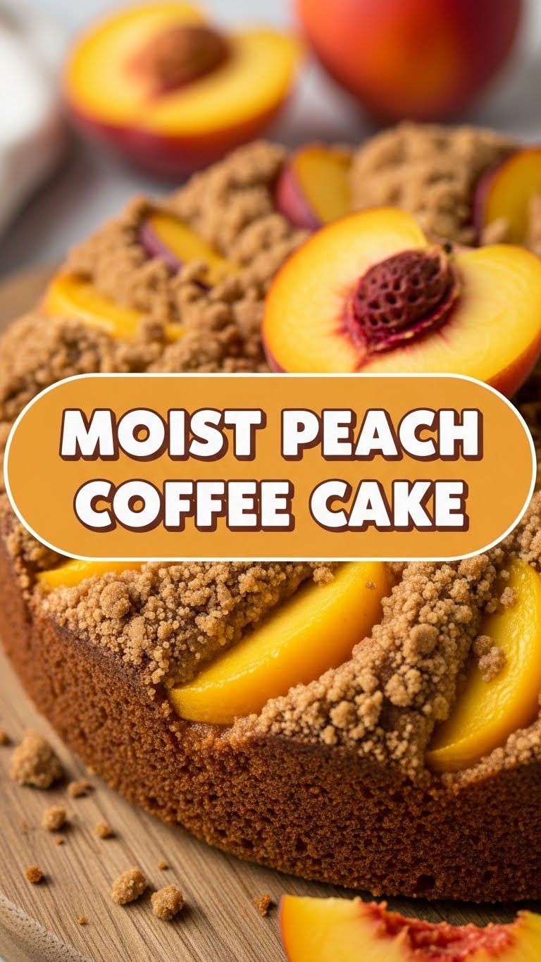 Moist Peach Coffee Cake